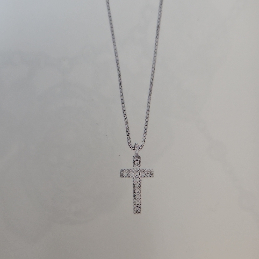 Silpada Silver Cross Pendant Necklace